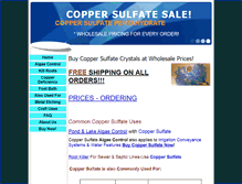 Tablet Screenshot of coppersulfatecrystals.com